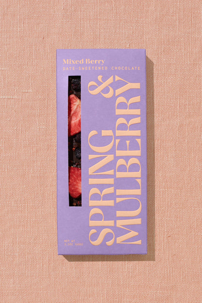 Mixed Berry Date-Sweetened Dark Chocolate