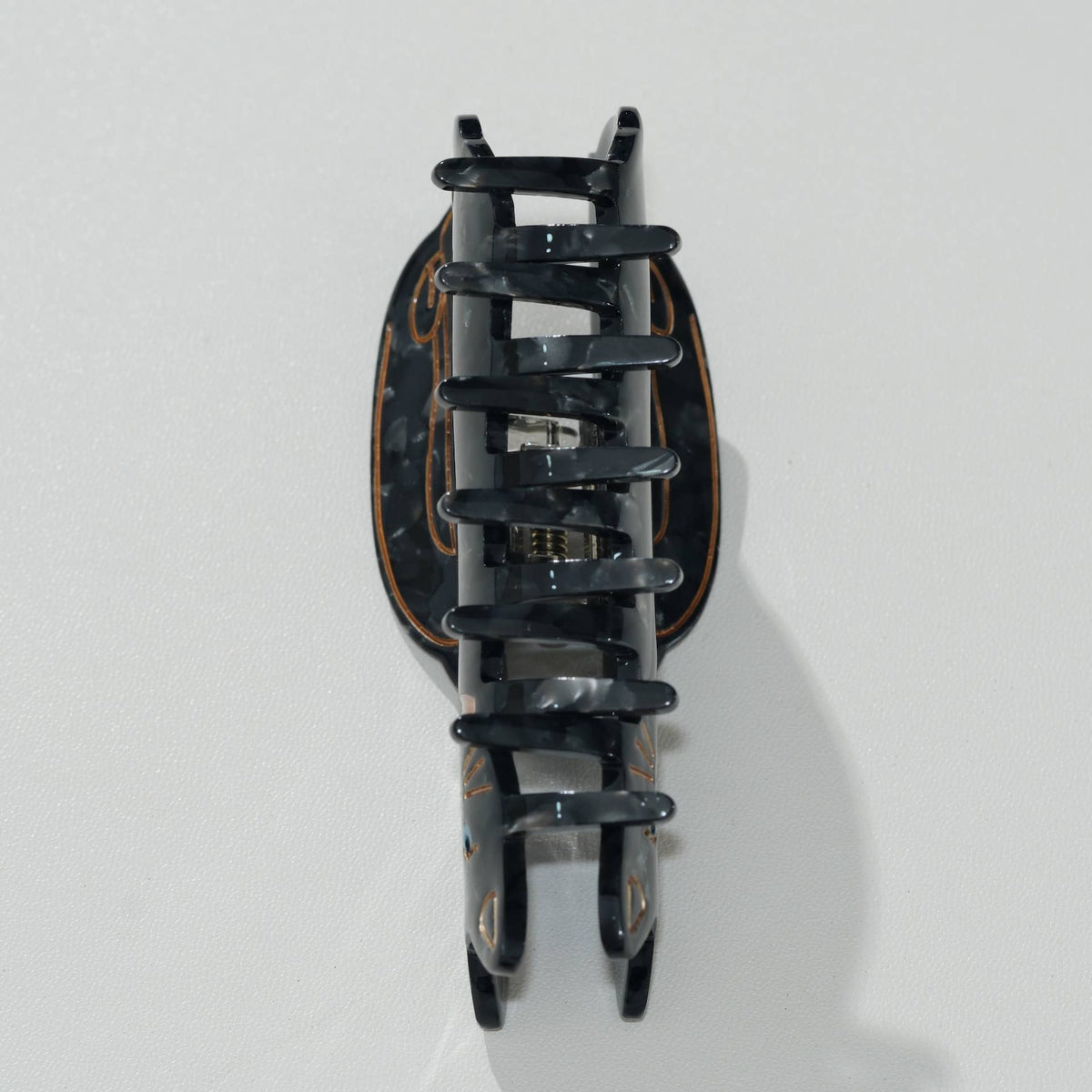 Black Cat Moon Hair Claw