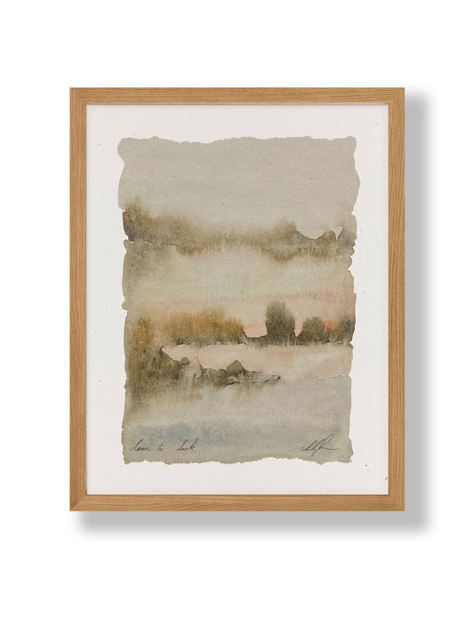 Dawn to Dusk Art Print | 8.5 x 11