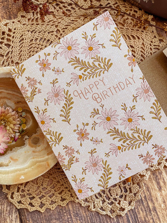 Stitch Fields Birthday Card