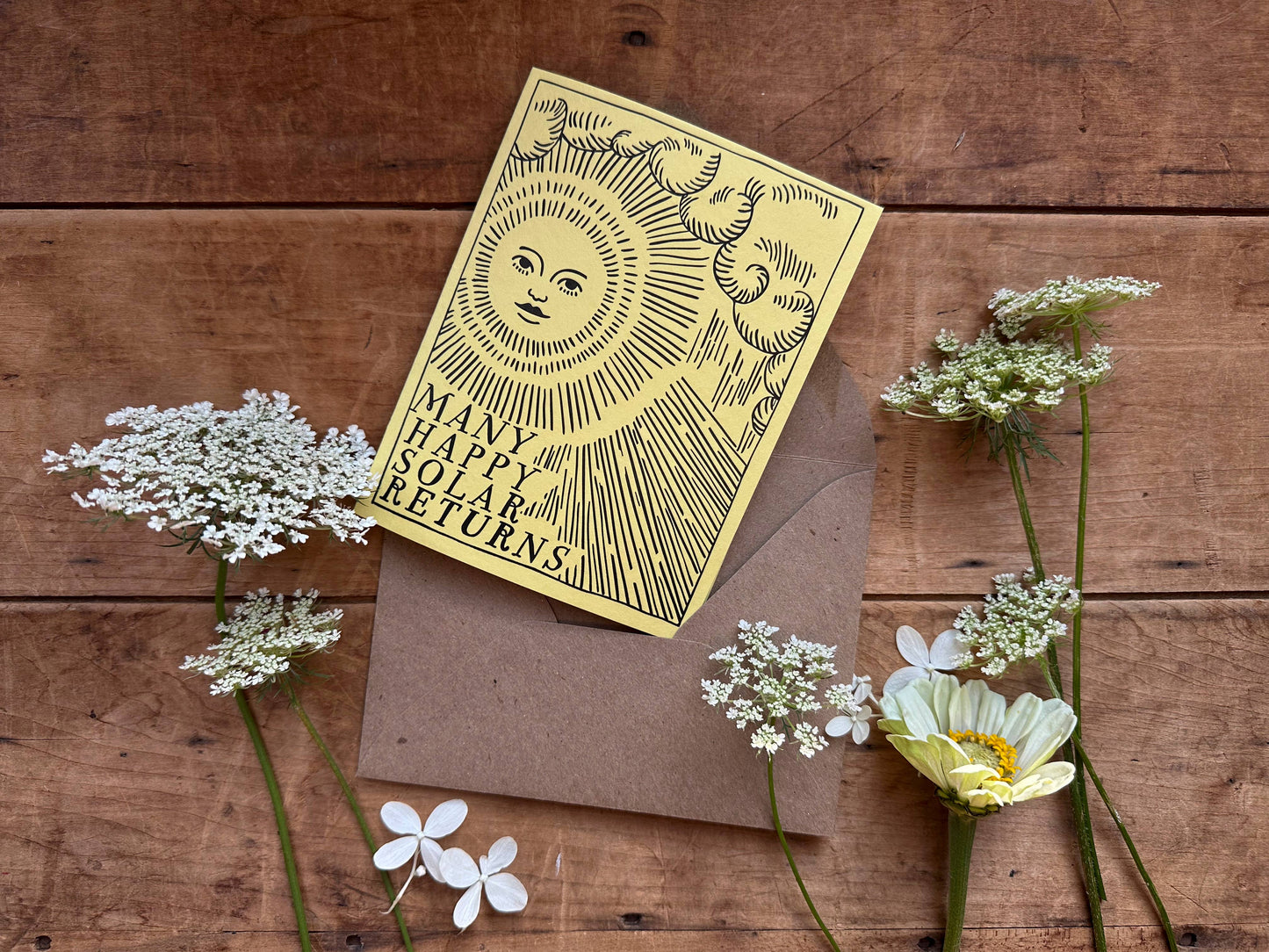 Birthday Solar Return Letterpress Card