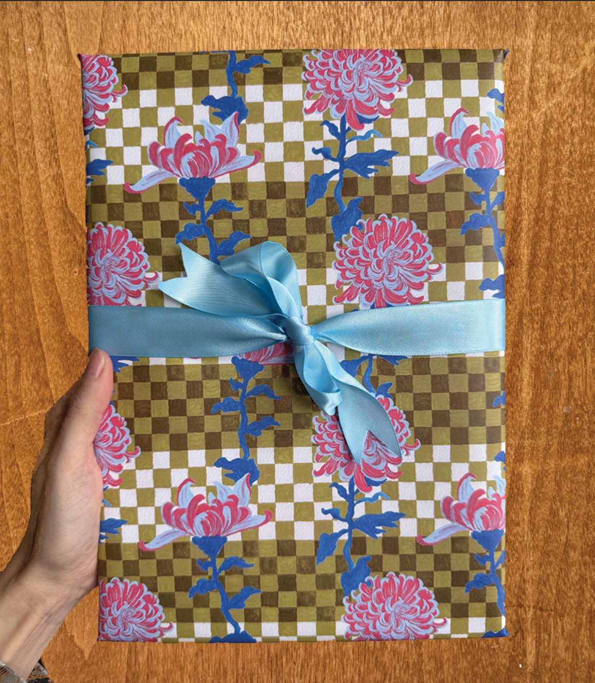 Flower Wrapping Paper | Roll of 3 Sheets