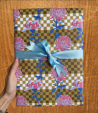 Flower Wrapping Paper | Roll of 3 Sheets