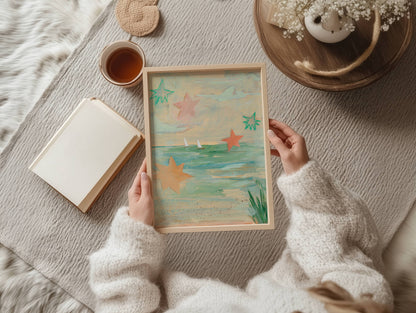 Muted Coastal Art Print | 8 x 10