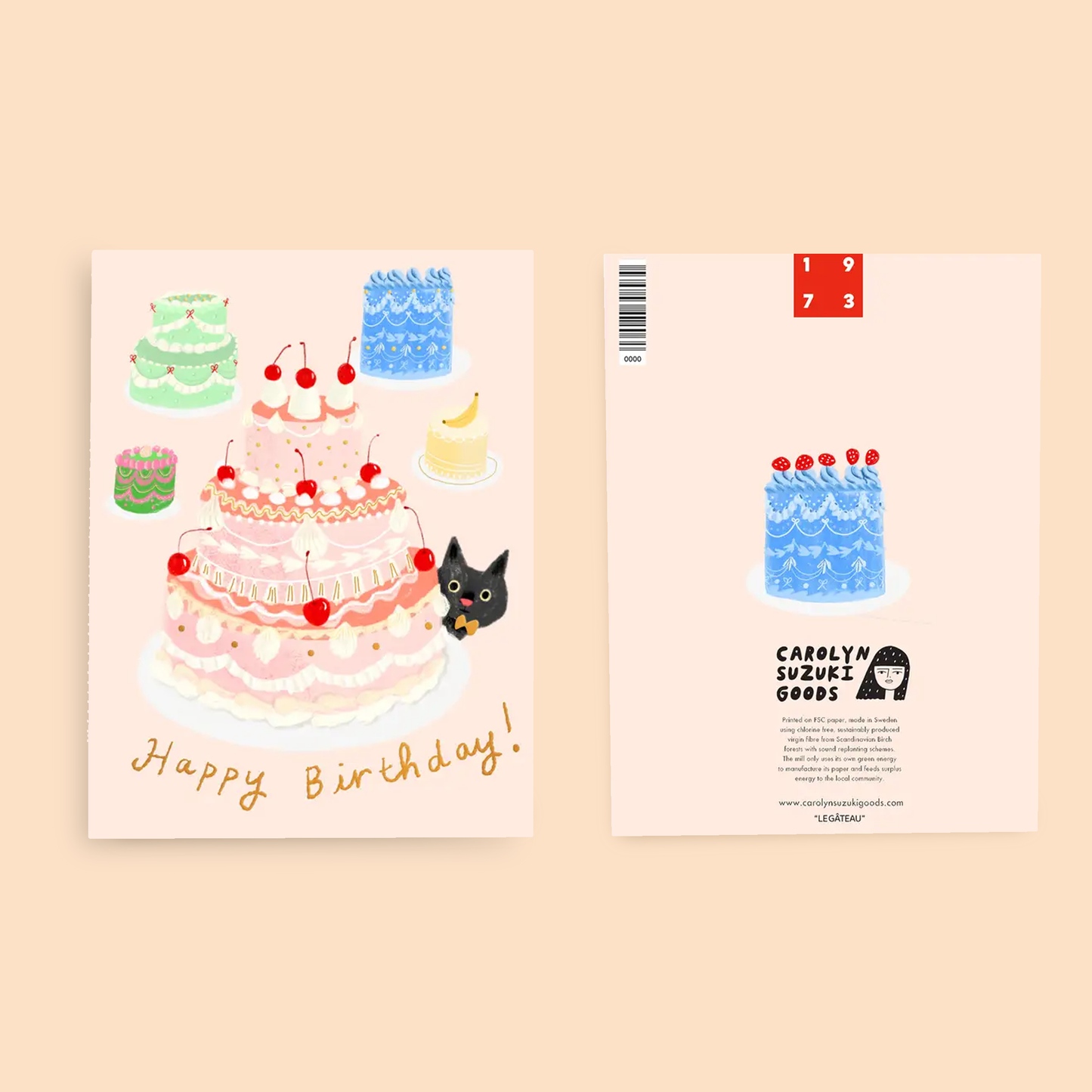Le Gateau Birthday Card