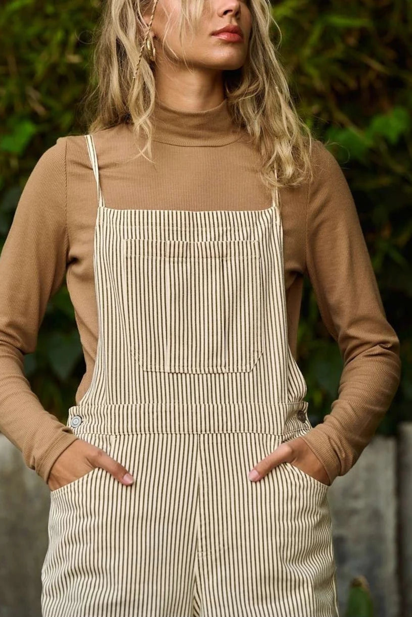 Aster Striped Overalls