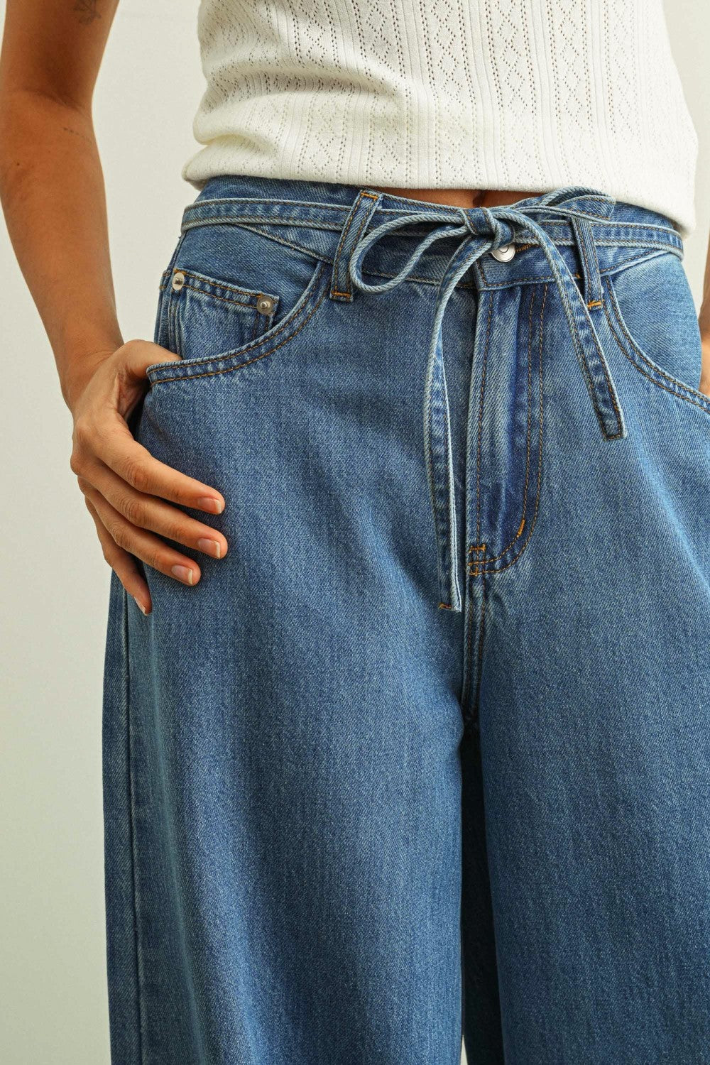 Why Knot Wide Leg Denim