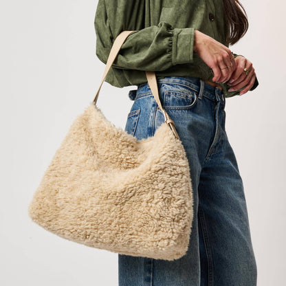Neve Sherpa Tote | Cream