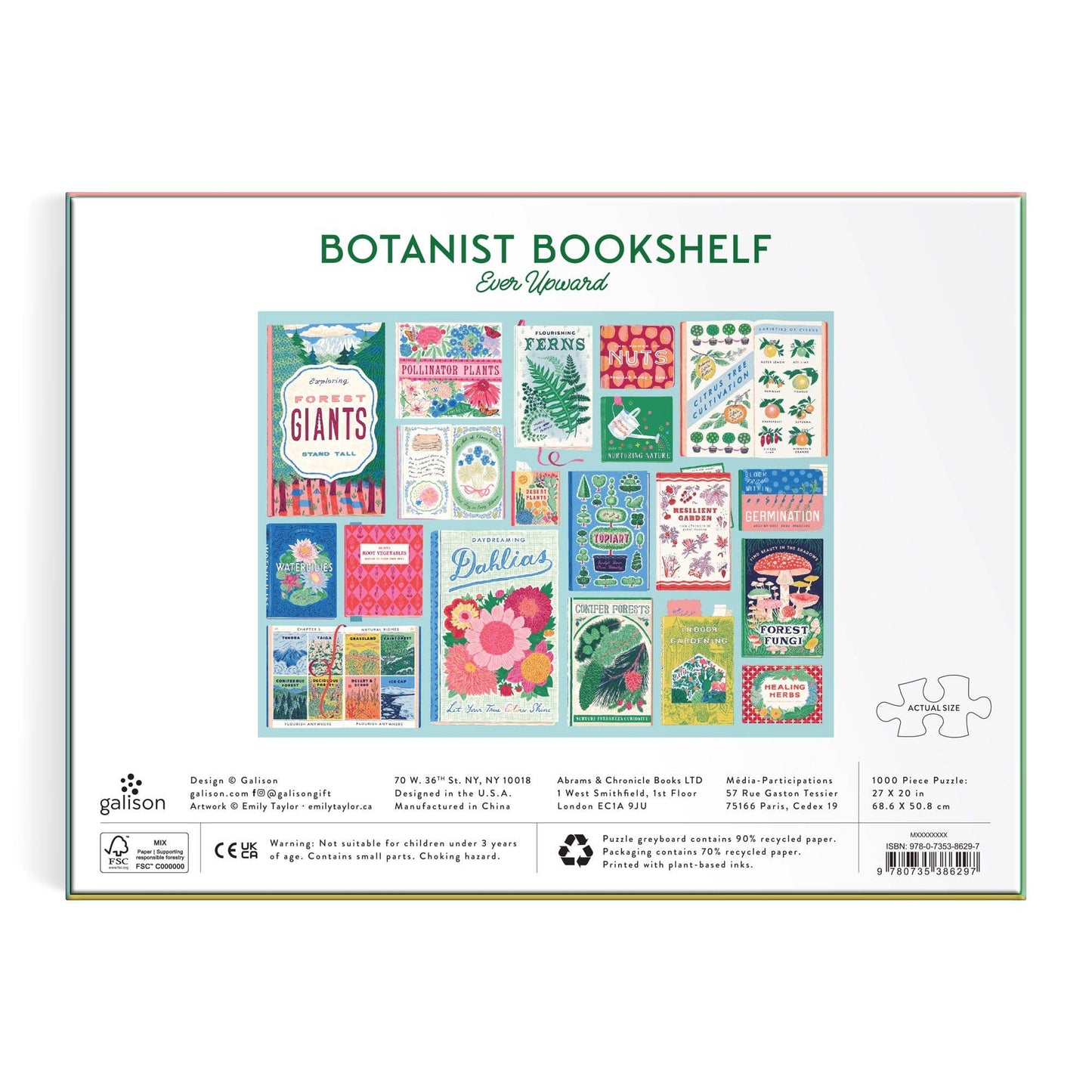 Ever Upward Botanist Bookshelf | 1000 Piece Puzzle