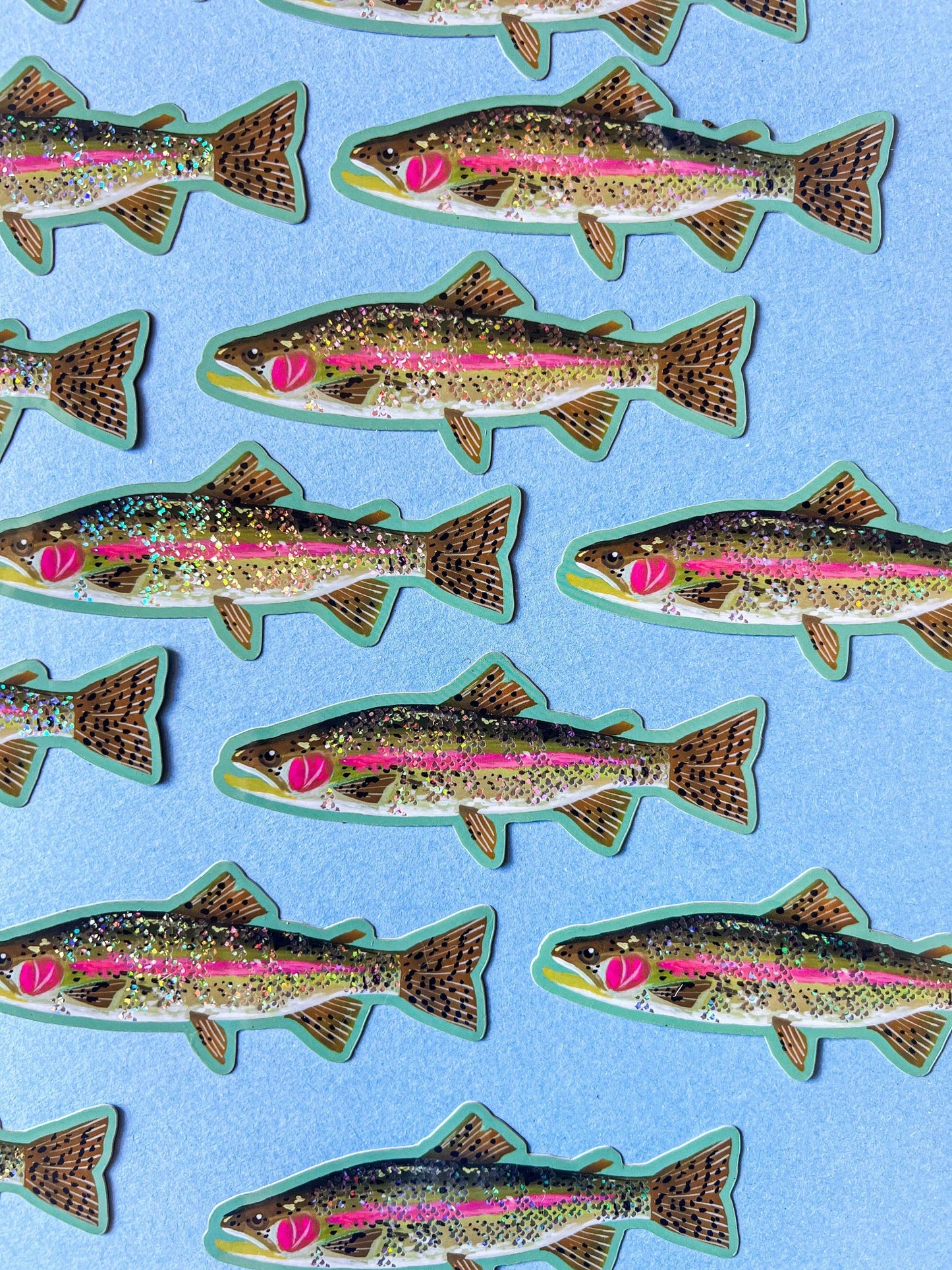 Glitter Fish Sticker
