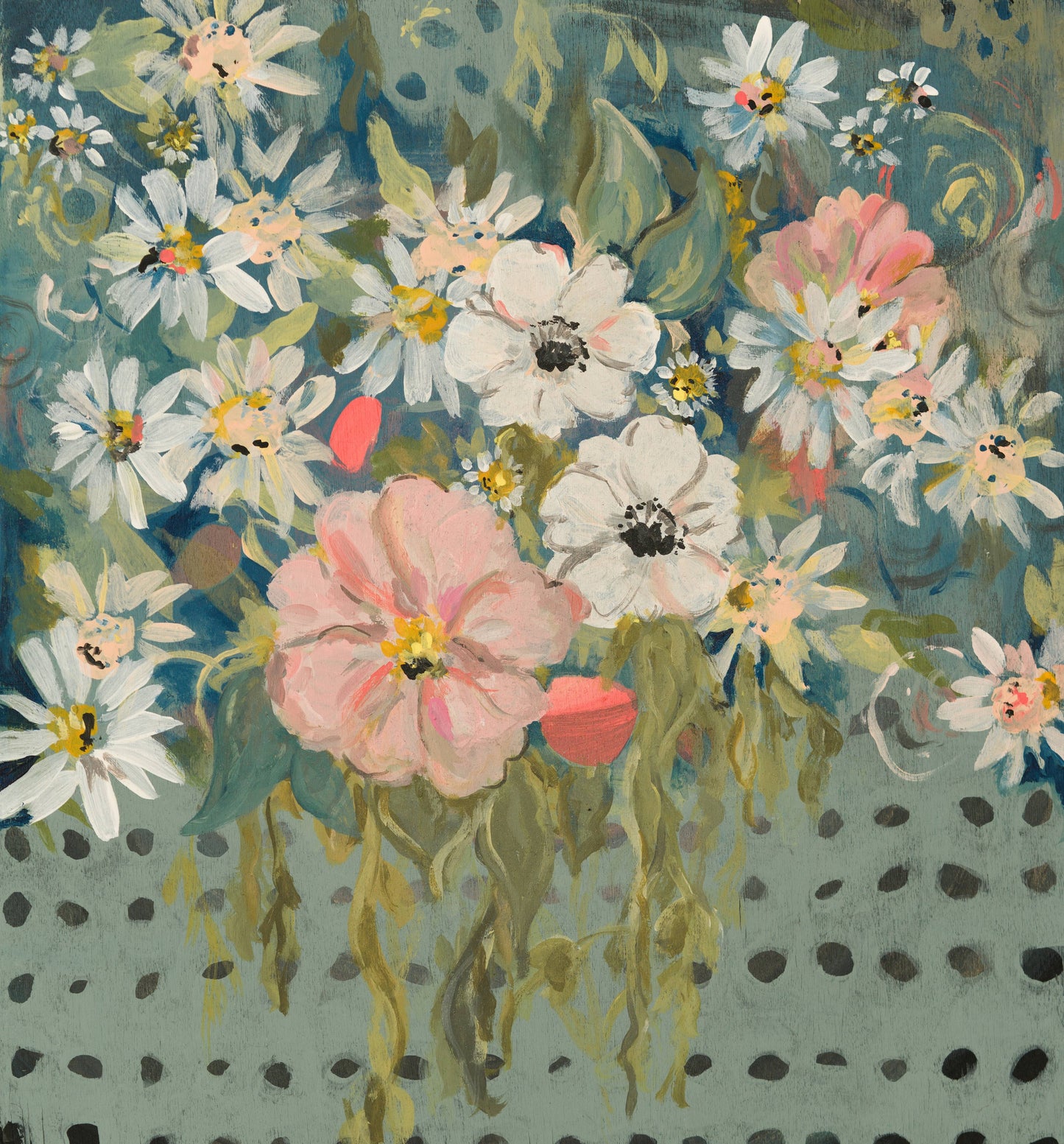 Blue Floral Card