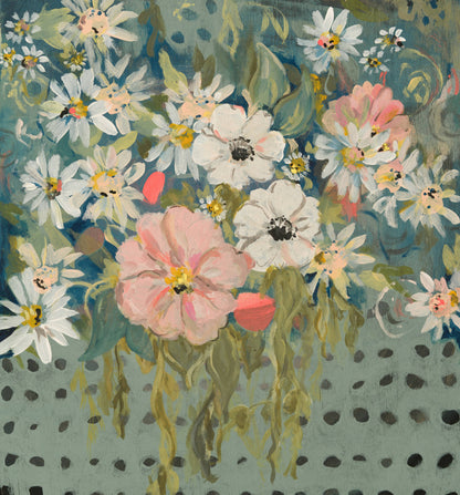 Blue Floral Card