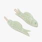 Jade Green Fish Barrette Set