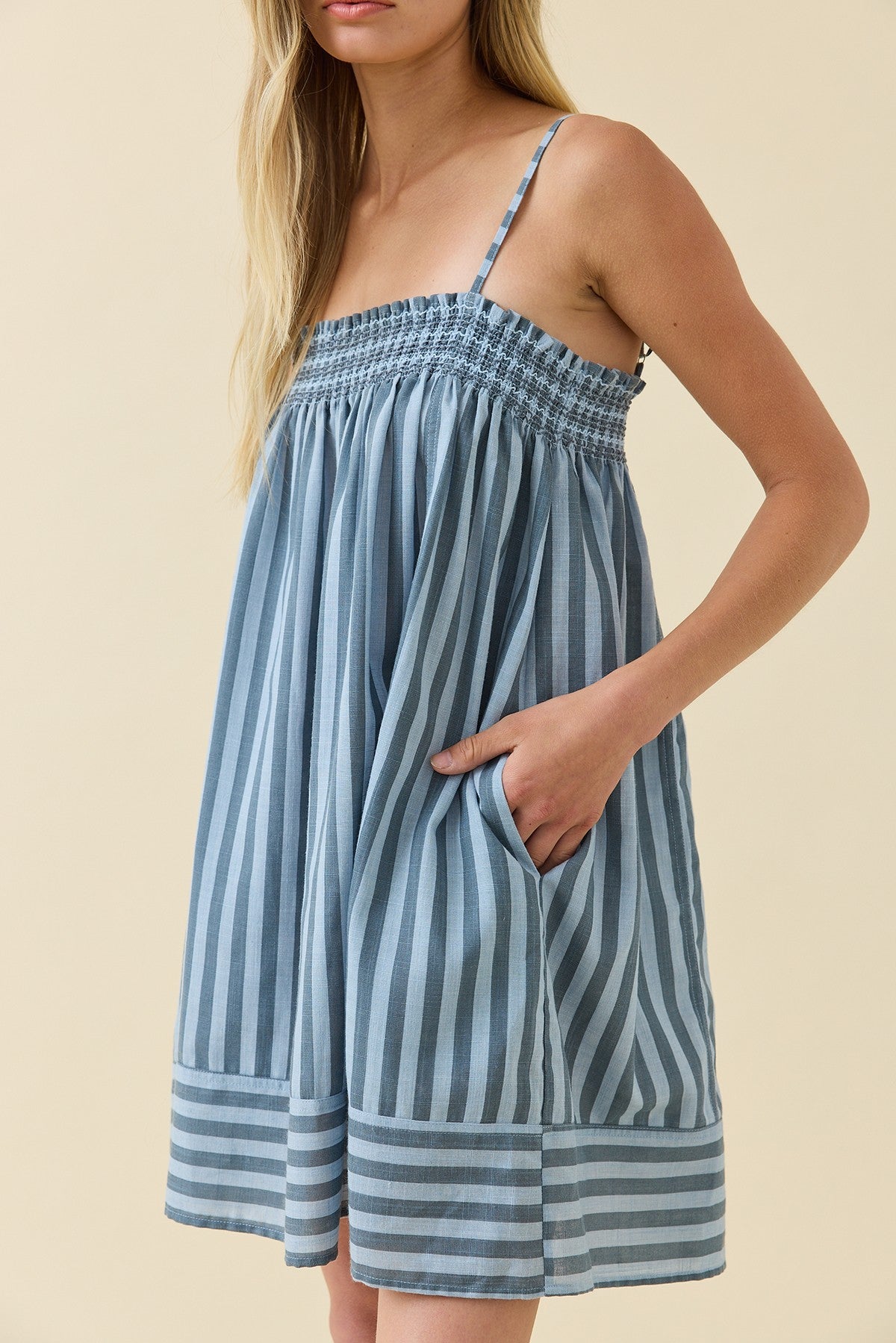 Blue Lagoon Smocked Cami Dress