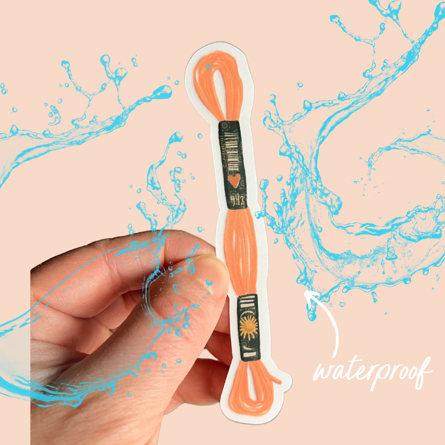 Embroidery Floss Sticker
