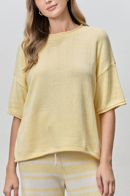 Take It Easy Knit Top | Butter | Extended