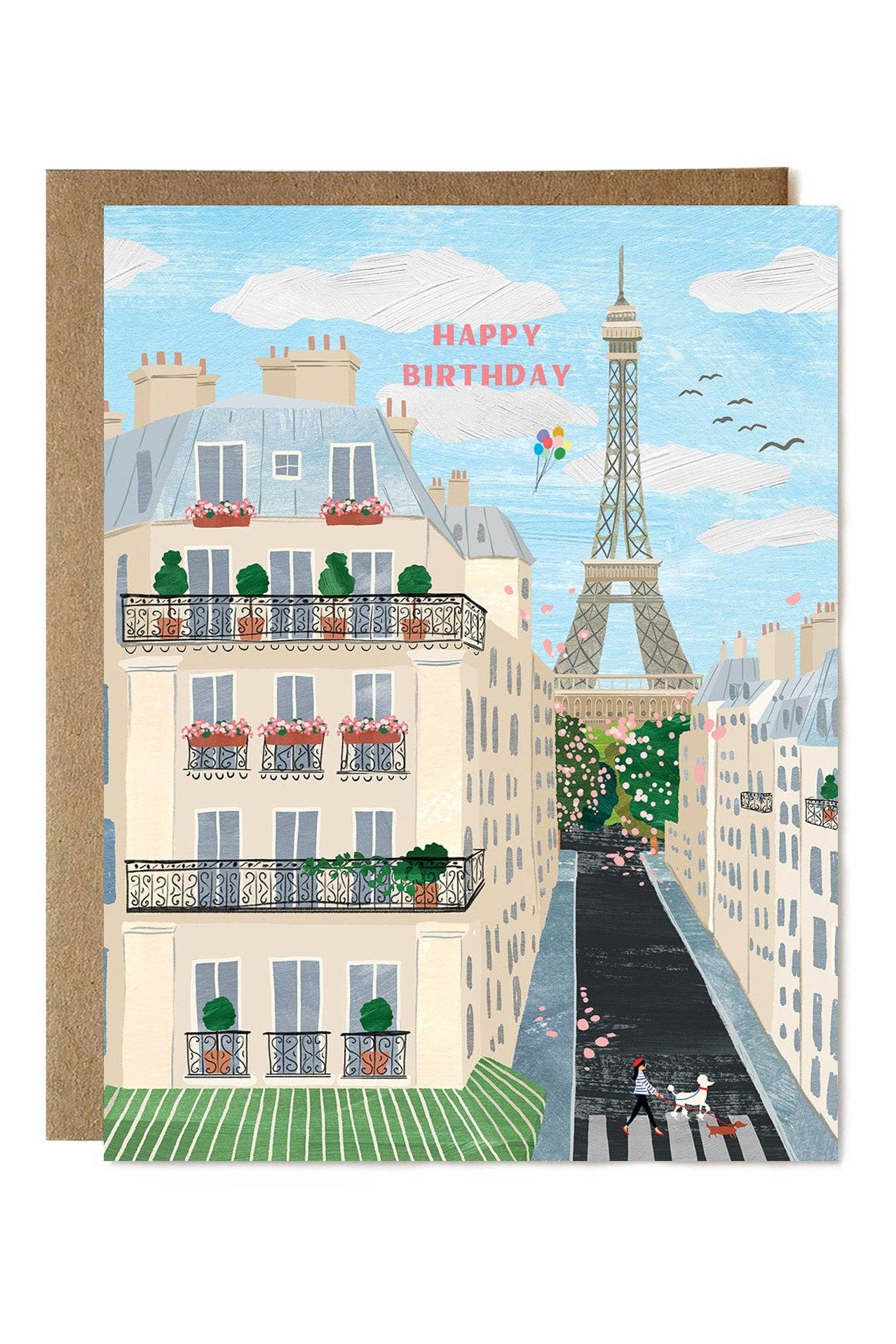 Paris Birthday View Card