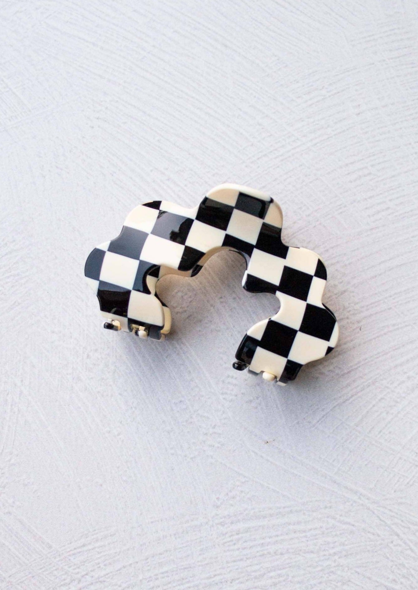Checkered Cloud Claw | Black + Ivory