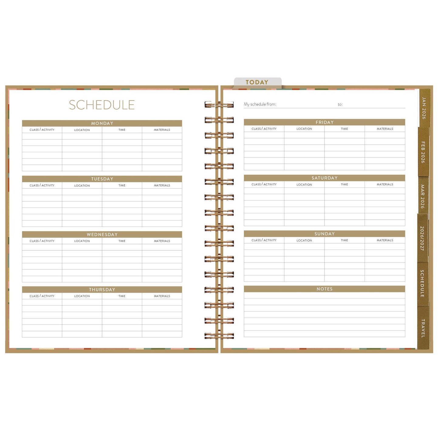 2026 Sweet Days Vase 12 Month Planner
