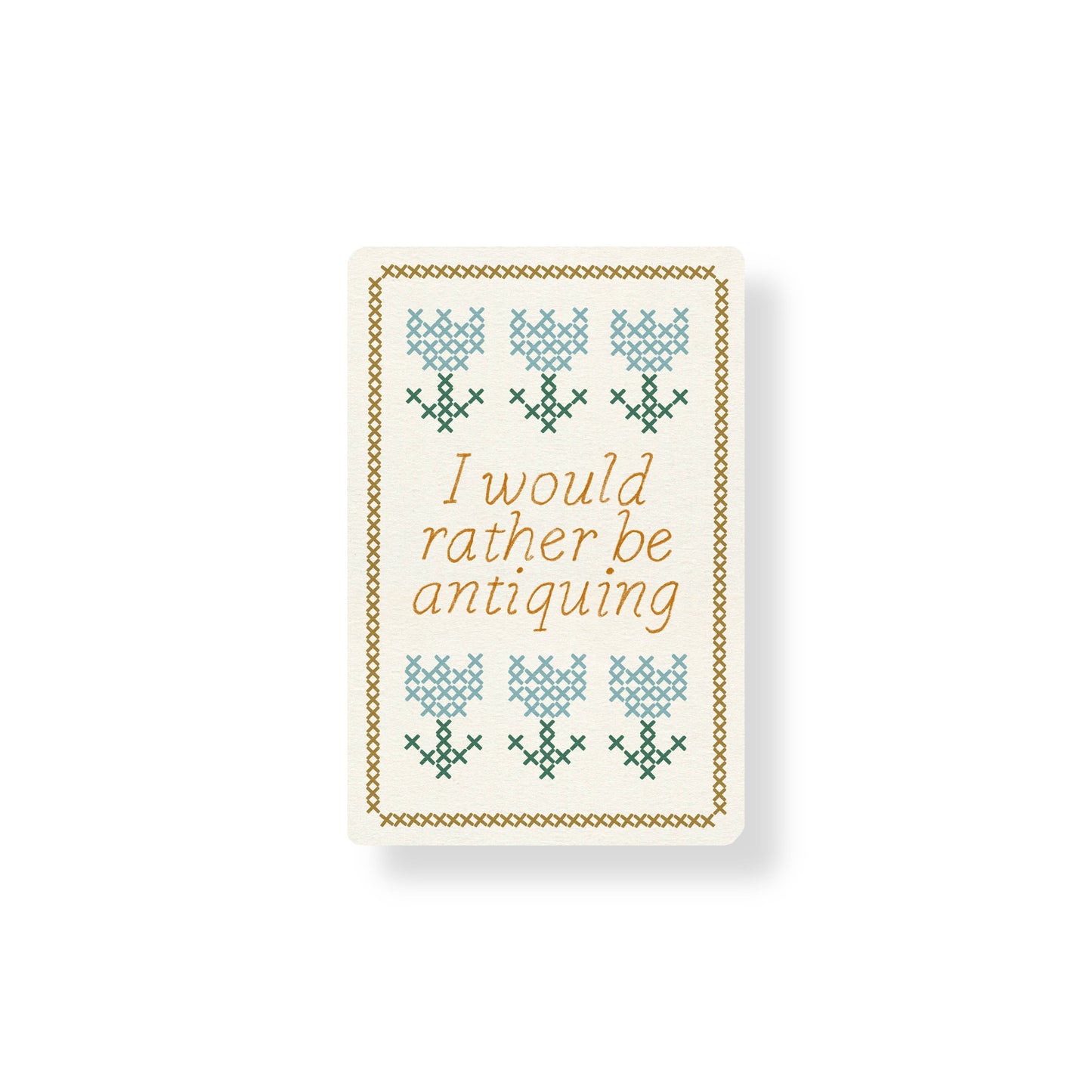 I'd Rather Be Antiquing Sticker