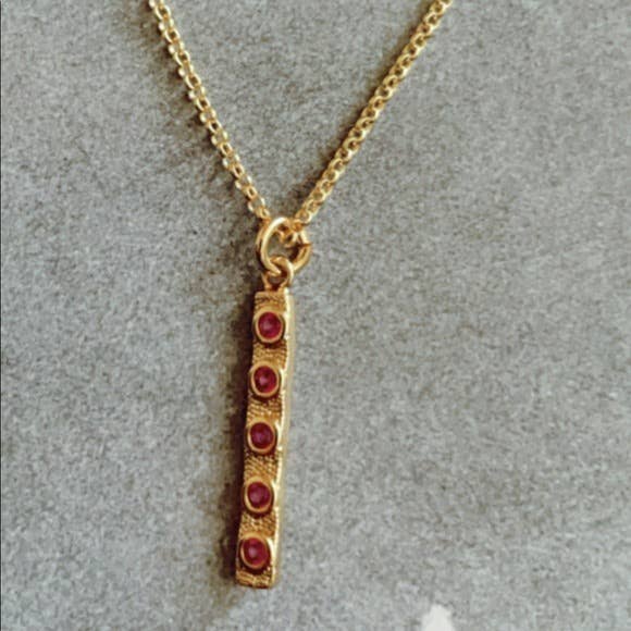 Scarlet Necklace | Ruby CZ