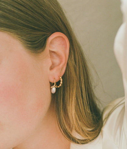 Petal Hoop Earrings
