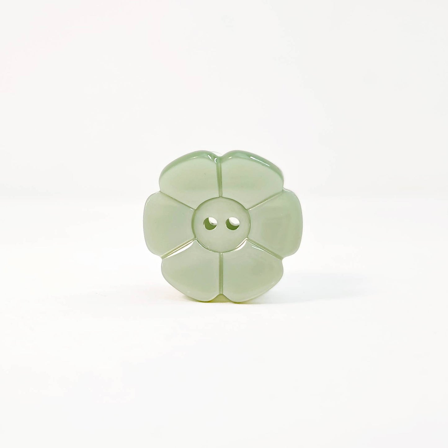 Flower Button Hair Claw | Mint