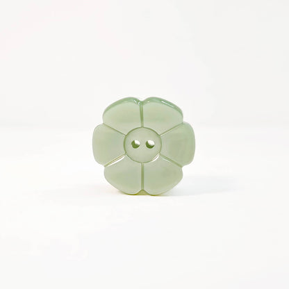 Flower Button Hair Claw | Mint