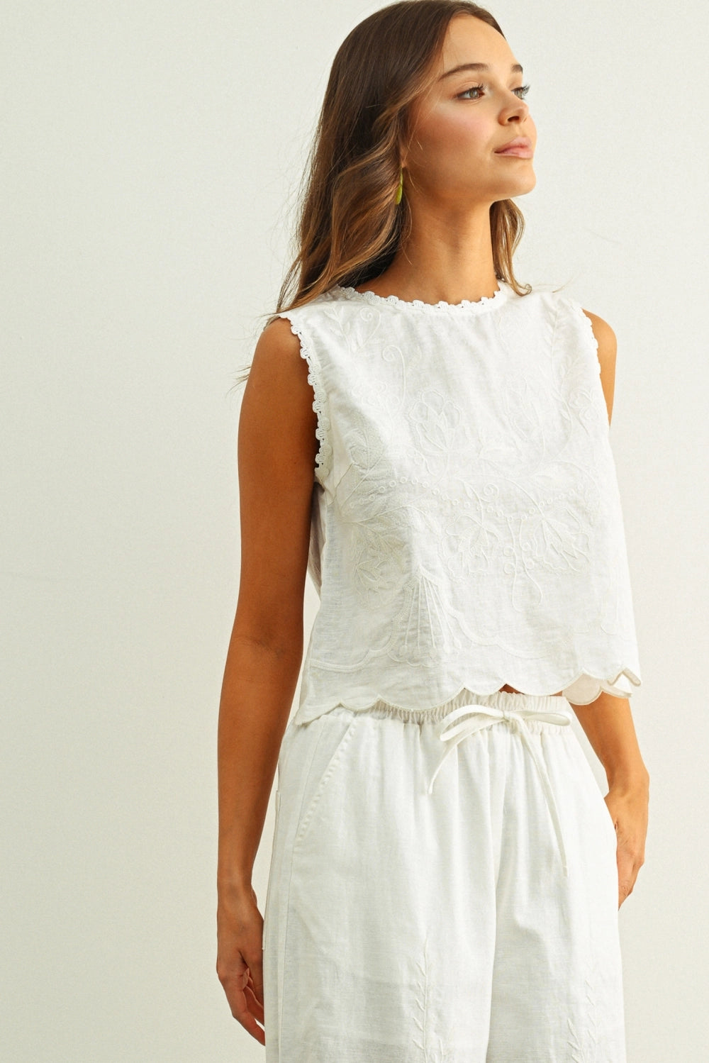 Doily Days Embroidered Top