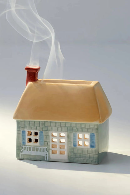 English Cottage Incense Cone Holder