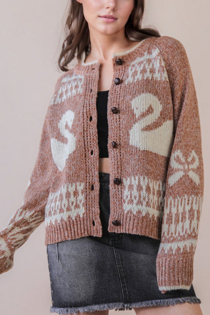 You're The Swan For Me Cardigan
