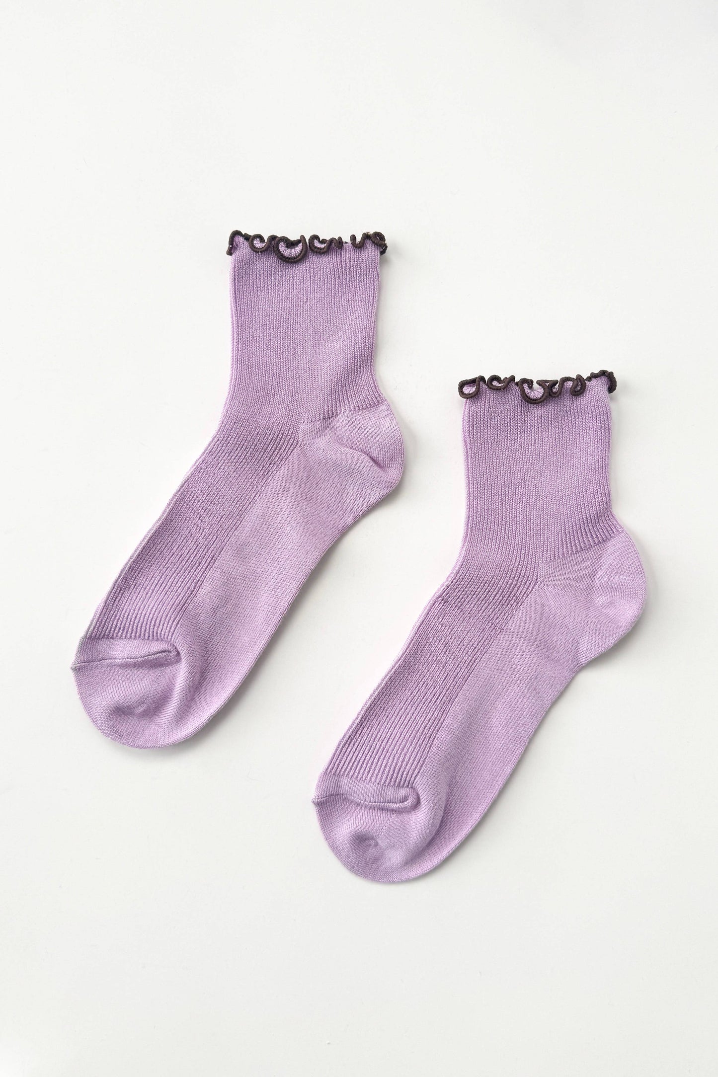 The Petite Ruffled Socks | Lilac