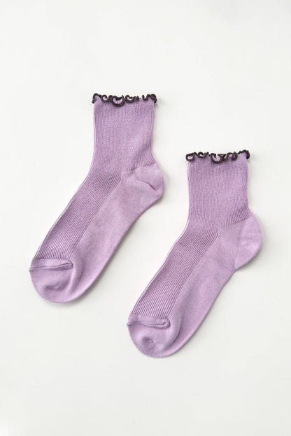The Petite Ruffled Socks | Lilac