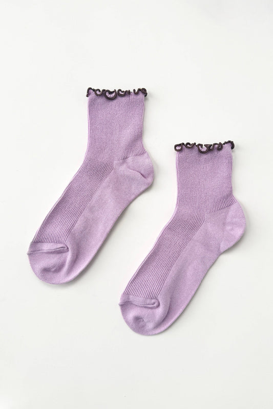 The Petite Ruffled Socks | Lilac