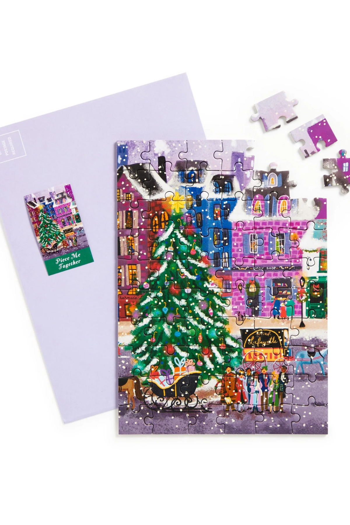 Christmas Square Greeting Card | 60 Piece Puzzle