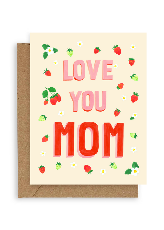 Mom Strawberries Card