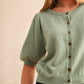 Frankie Short Sleeve Cardigan | Sage