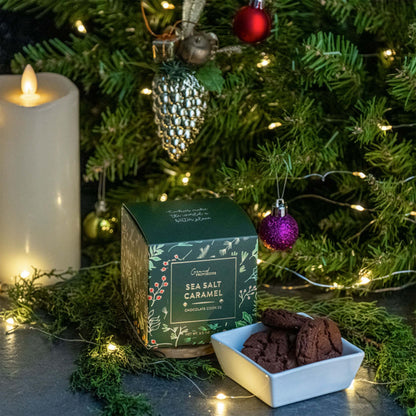 Holiday Sea Salt Caramel Cocoa Cookies | 2 oz