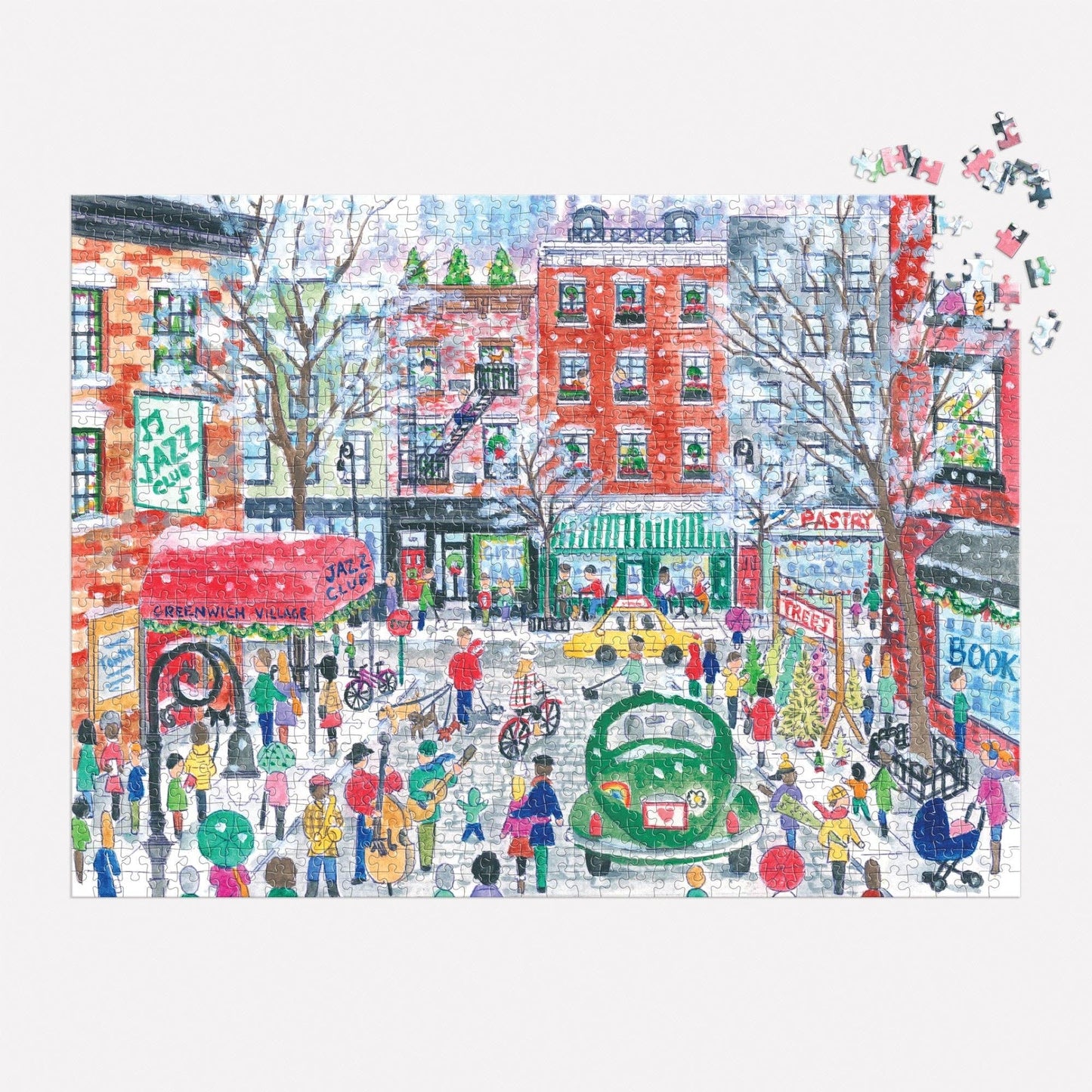 Christmas in Greenwich Village | 1000 Piece Puzzle