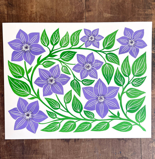 Garden Series Print | Clematis