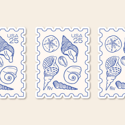 Beachcomber Postage Sticker