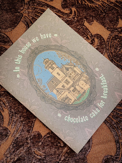 Chocolate Cake for Breakfast Card