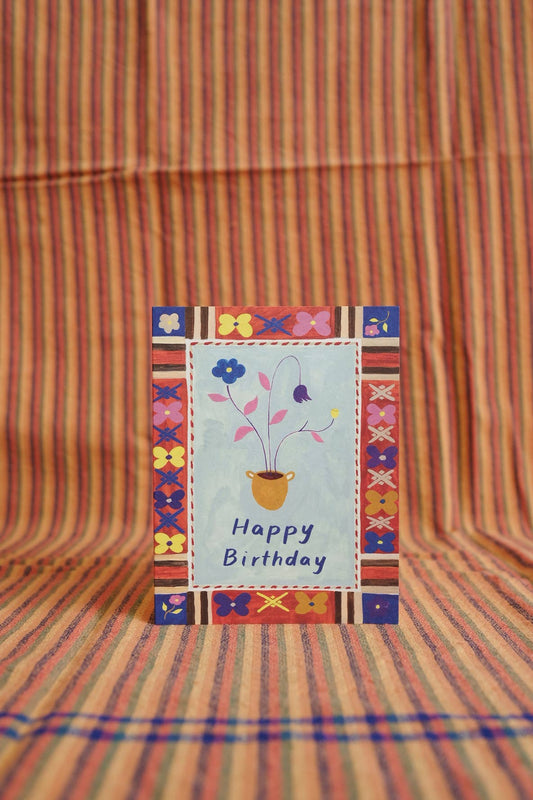 Flower Pot Birthday Card