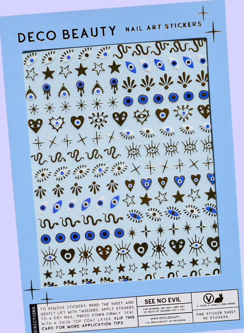 Nail Art Stickers | See No Evil