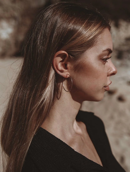 Cycle Hoop Earrings | 14k Gold-filled