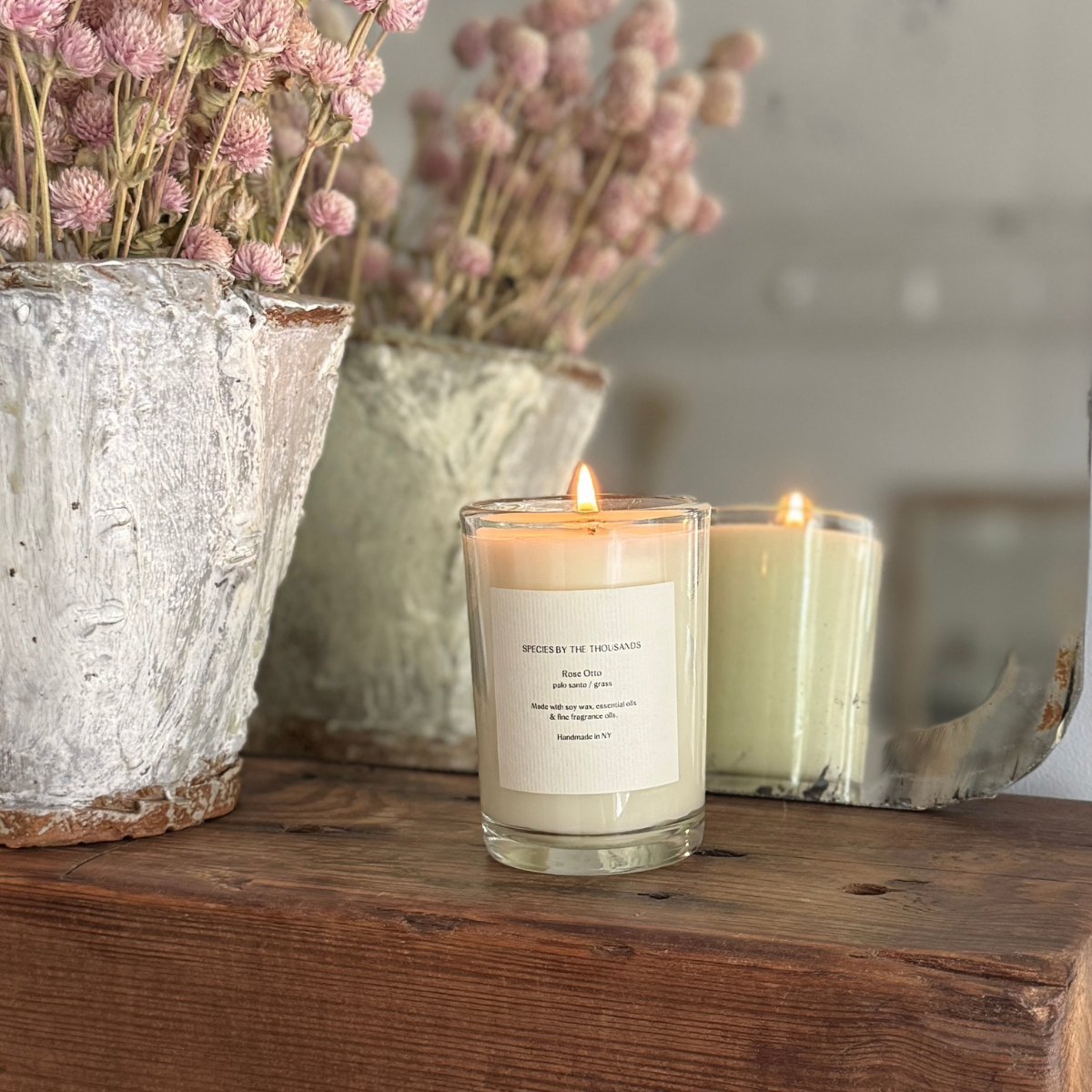 Rose Otto, Palo Santo + Grass Candle | 8oz