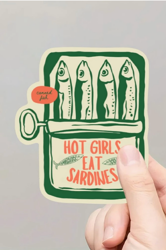 Hot Girls Eat Sardines Sticker