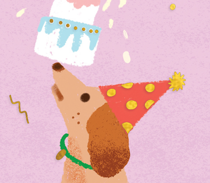 Party Dog Birthday Card