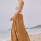 Washed Mocha Palazzo Pants