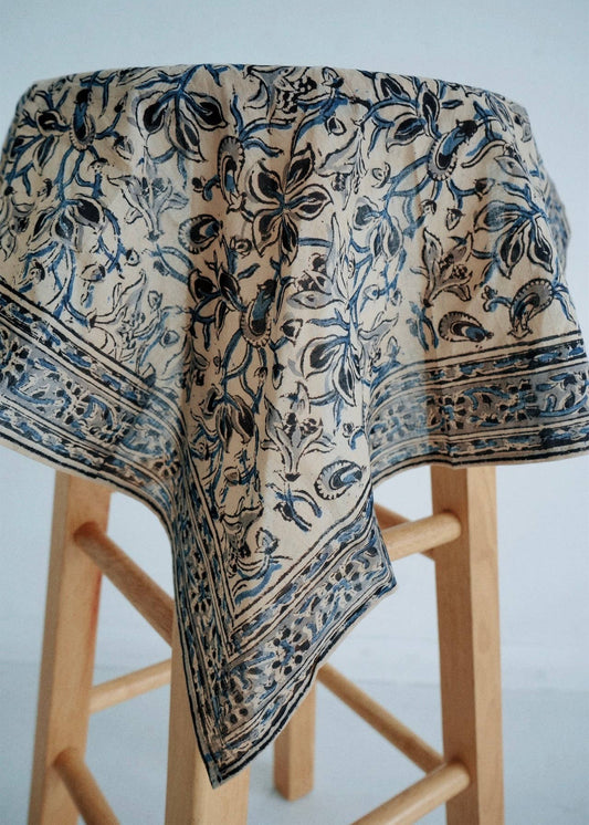 Kalamkari Cotton Bandana | Ocean Breeze